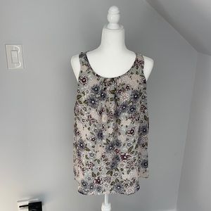 Loft Outlet Sleeveless Floral Top